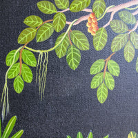 Poulette B.B. Haitian Jungle Painting Framed Wall Art 1992