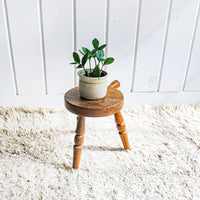 Wood Stool Plant Stand Made in Japan