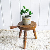 Wood Stool Plant Stand Made in Japan