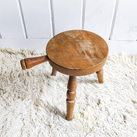 Wood Stool Plant Stand Made in Japan