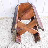 Wood Hexagon Plant Stand Side Table