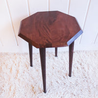 Hexagon Wood Plant Stand Side Table