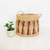 African Basket with Lid