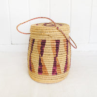 African Basket with Lid