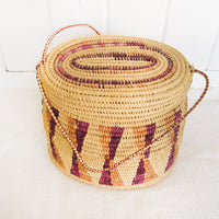African Basket with Lid