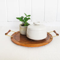 Franciscan Ceramic Baking Dish With Lid Made in the USA