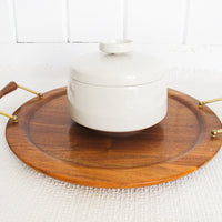 Franciscan Ceramic Baking Dish With Lid Made in the USA