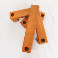 Swivel Danish Wood Candle Holder Candlesticks