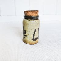 Ceramic Spice Canister Jar with Cork Lid