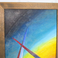 Painted Prism Wall Art on Wood