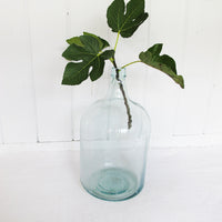 Hand Blown Blue Glass Demijohn Jug Jar