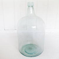 Hand Blown Blue Glass Demijohn Jug Jar