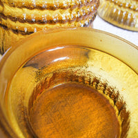 Amber Glass Kitchen Canister Set of Four