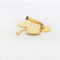 Four Leaf Clover Brass Tray with Pen Holder