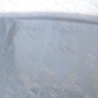 Hand Blown Glass Serving Plates and Platter Signed Made in 1988