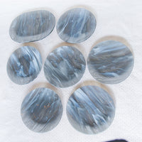 Hand Blown Glass Serving Plates and Platter Signed Made in 1988