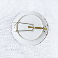 Floral Ceramic Serving Dish Tray With Wall Hanging Hardware By Lewing