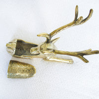 Gazelle Brass Box Statue Sculpture 1977 Chapman Style