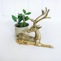 Gazelle Brass Box Statue Sculpture 1977 Chapman Style