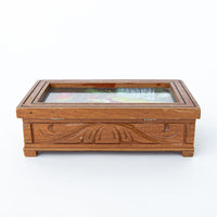 Feather Art Hand Carved Wood Box