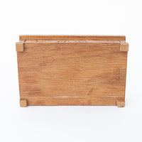 Feather Art Hand Carved Wood Box