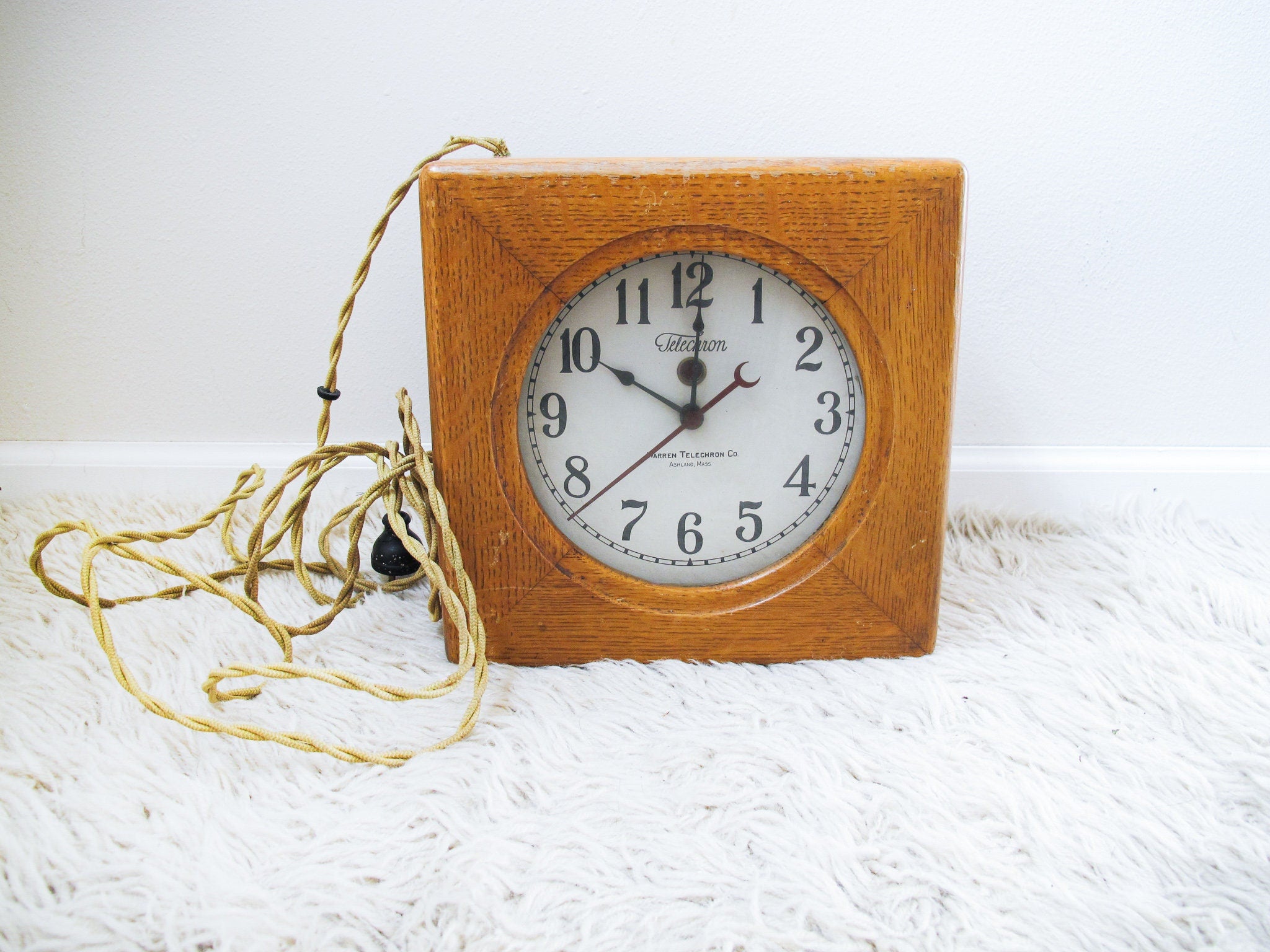 スペースエイジUSA 50年代 Telechron社Electric Clock Vintage Clock Telechron GE 1954 General Electric 2H47 Art