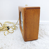 Telechron Electric Oak Framed Clock Made in the USA