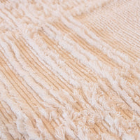 White Chenille Blanket Bedspread Throw with Rounded Corners