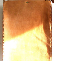 Chic Tooled Vintage Leather Shoulder Tote