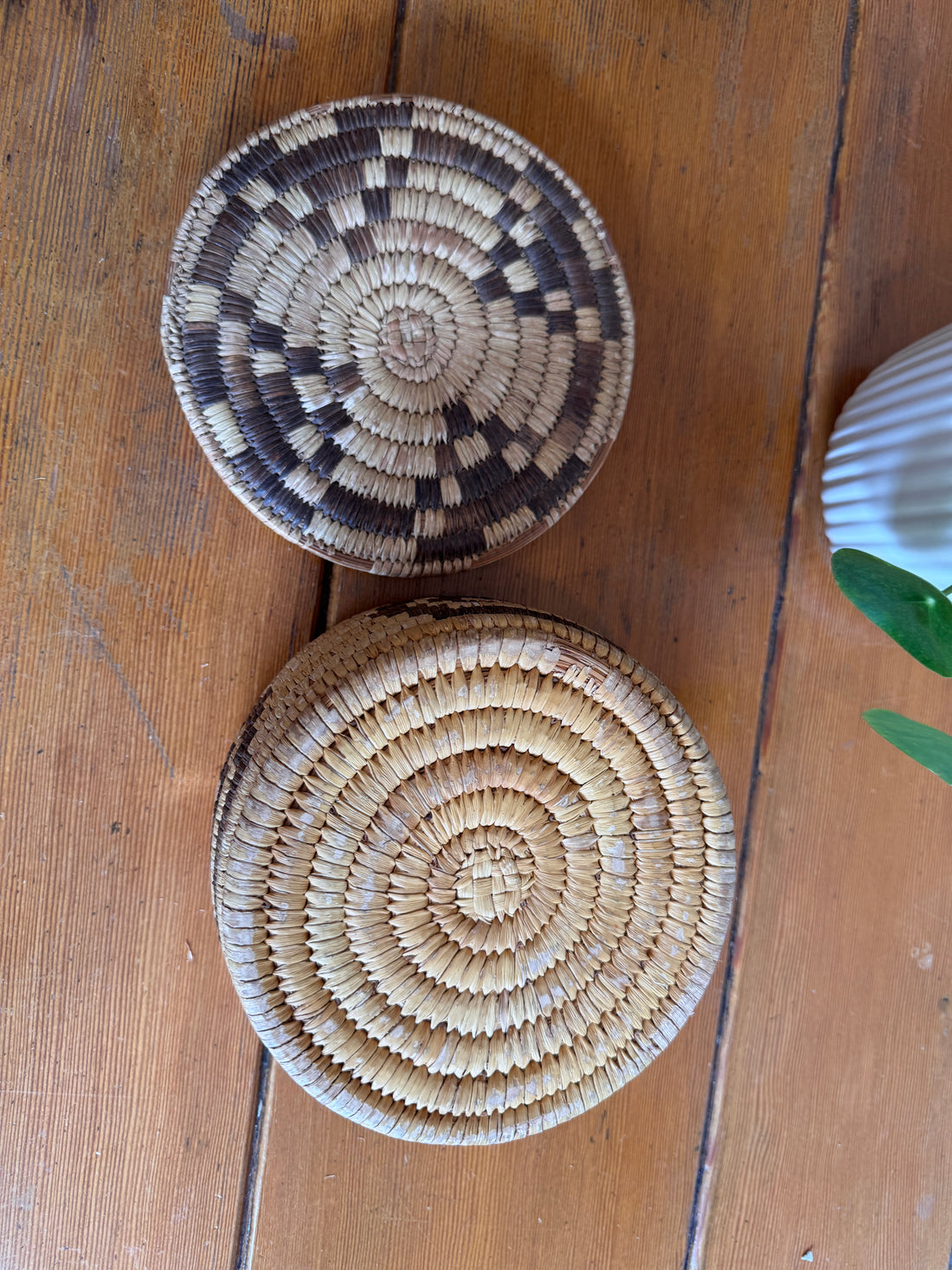 Native Basket and Clay Pot Ceramic Vase Sold Separately