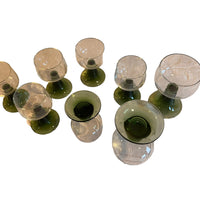 Schott Zwiesel Coupe Glasses with Wavy Green Stem