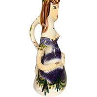 Rare Sascha Brastoff Midcentury Ceramic Lady Pitcher