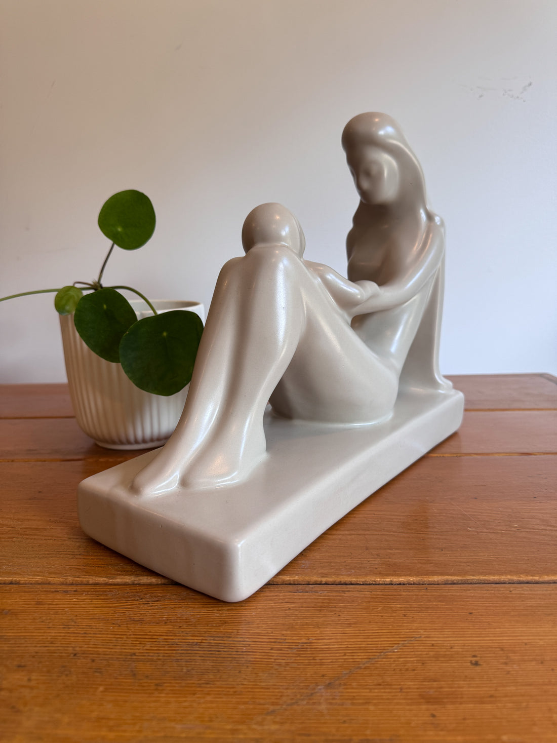Haeger Ceramic Mom Mother Baby Sculpture Statue Midcentury Vintage