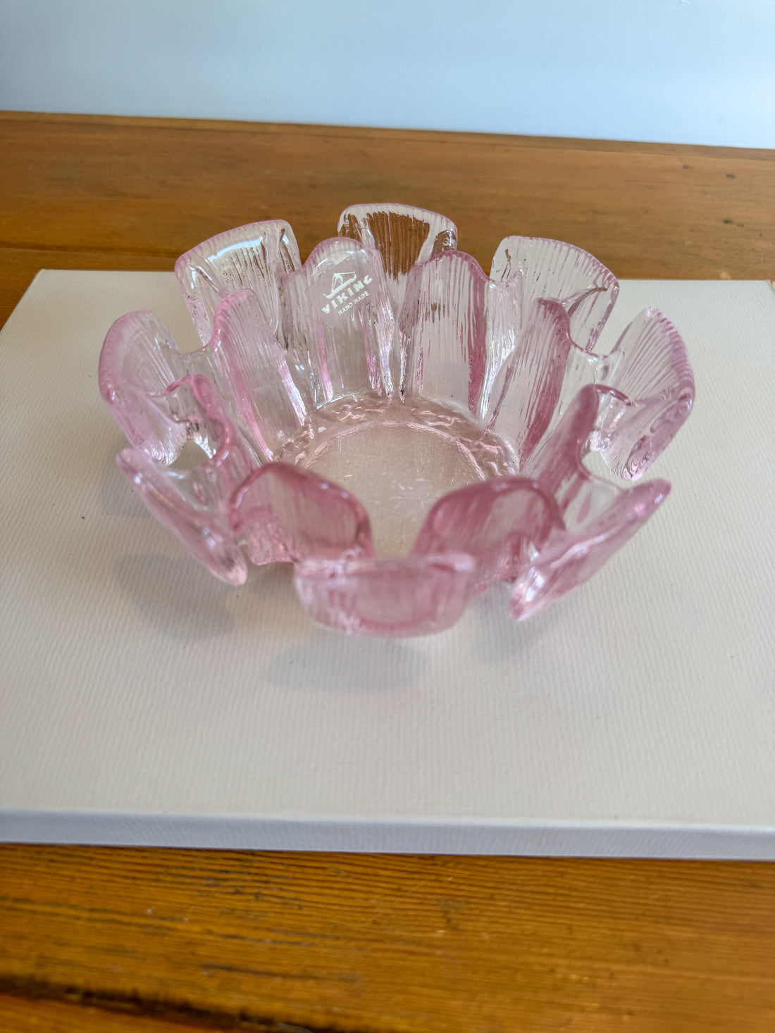 Viking Glass Pink Bowl
