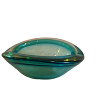 Murano Style Crystal Glass Ashtray Dish