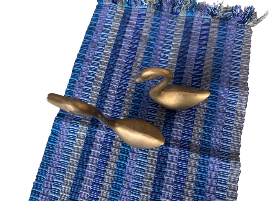 Set of 2 Brass Swans