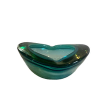 Murano Style Crystal Glass Ashtray Dish