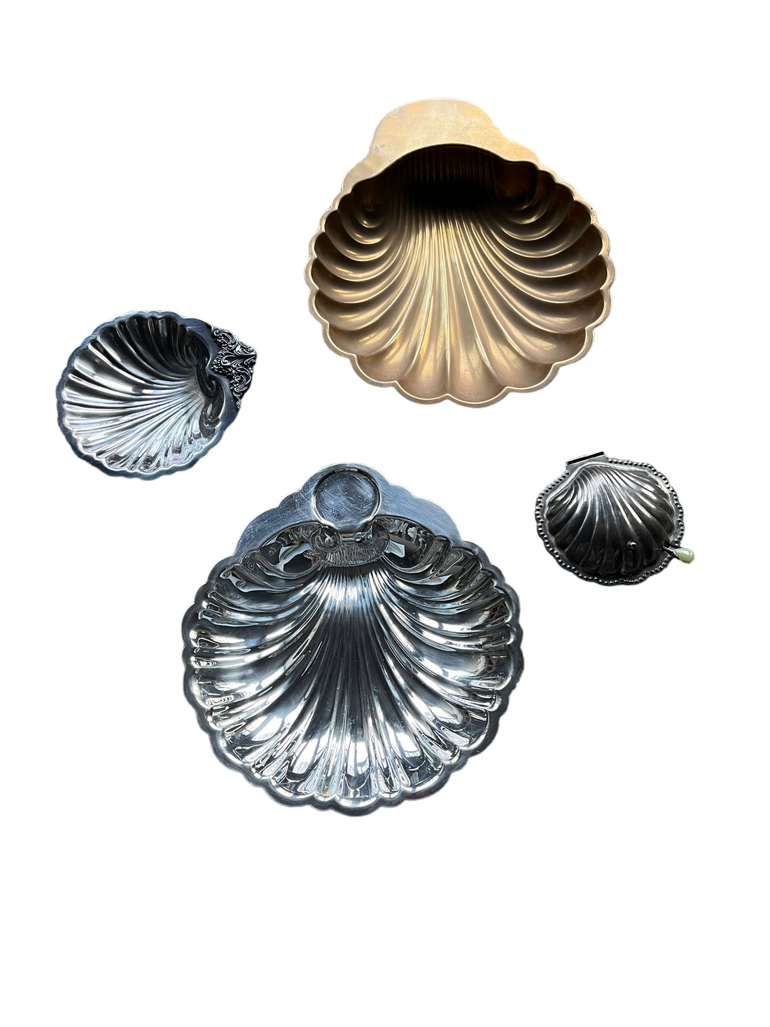 Metal Shell Bowls Dishes (Sold Separately)