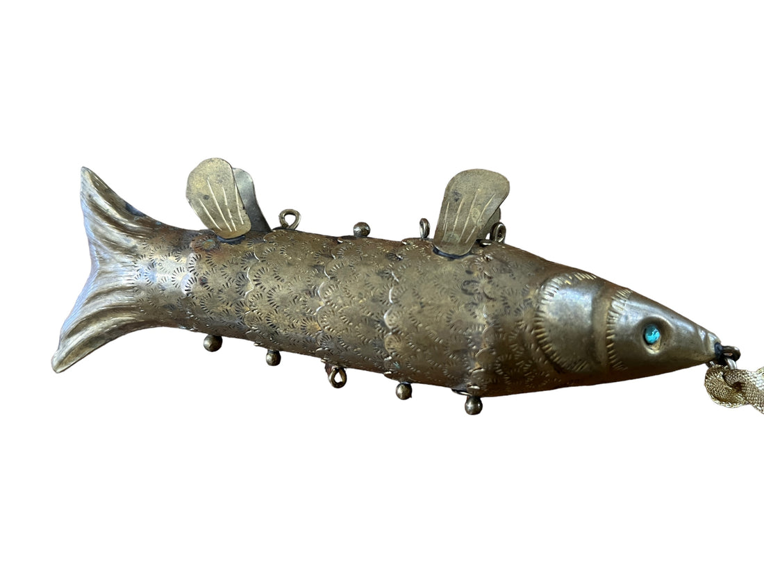 Articulating Brass Fish Vintage