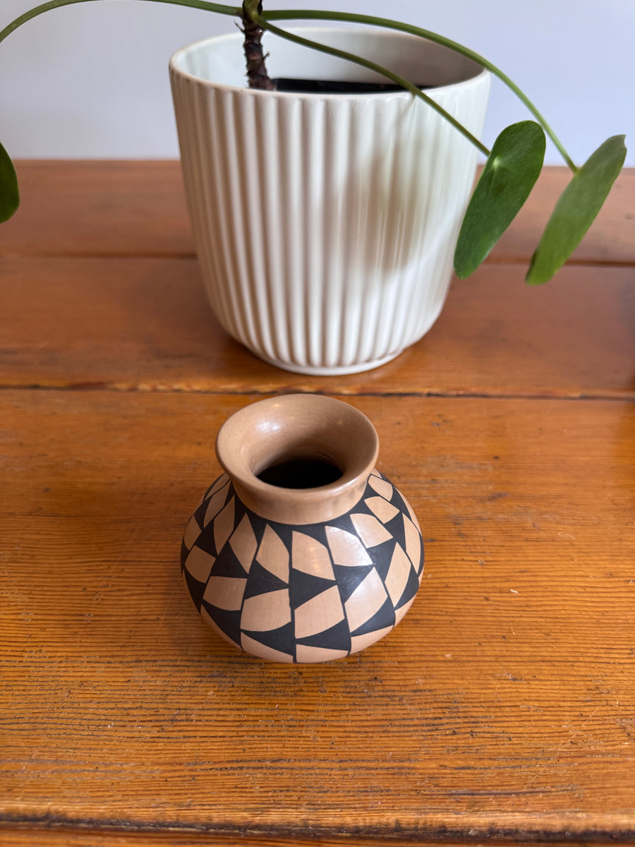 Native Basket and Clay Pot Ceramic Vase Sold Separately