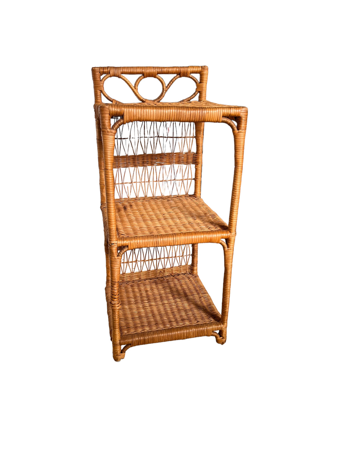 Wicker Woven Bookshelf Organizer Storage Spice Rack Bathroom storage