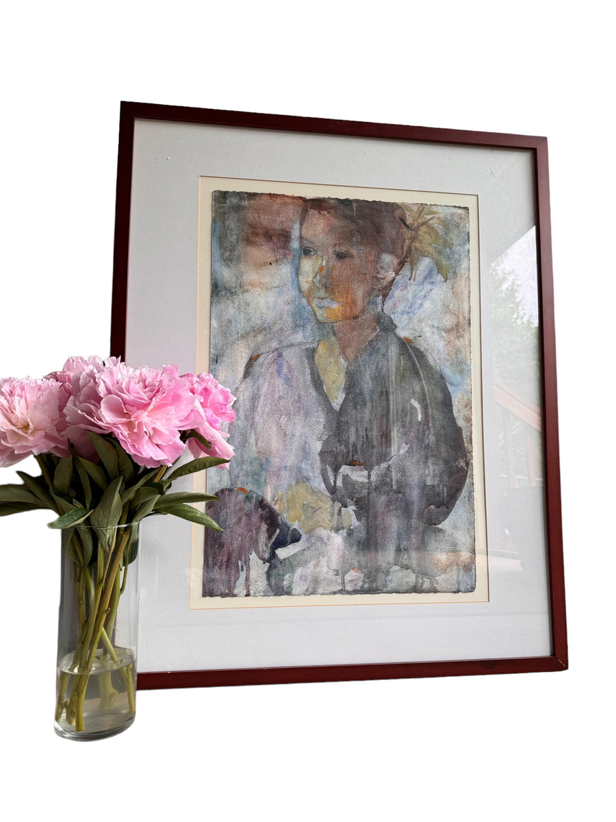 Watercolor Painting Portrait of a Woman - WA Local Artist