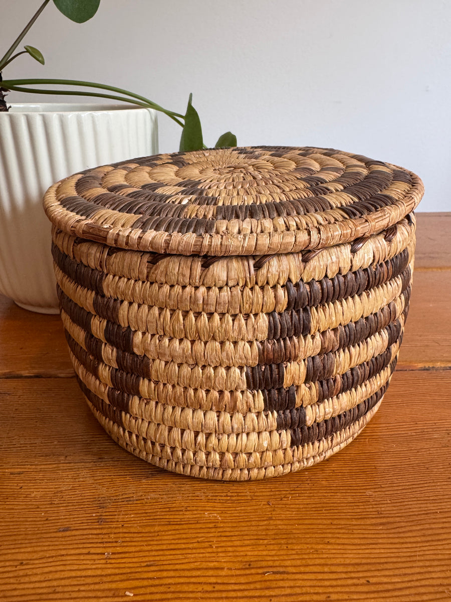 Native Basket and Clay Pot Ceramic Vase Sold Separately
