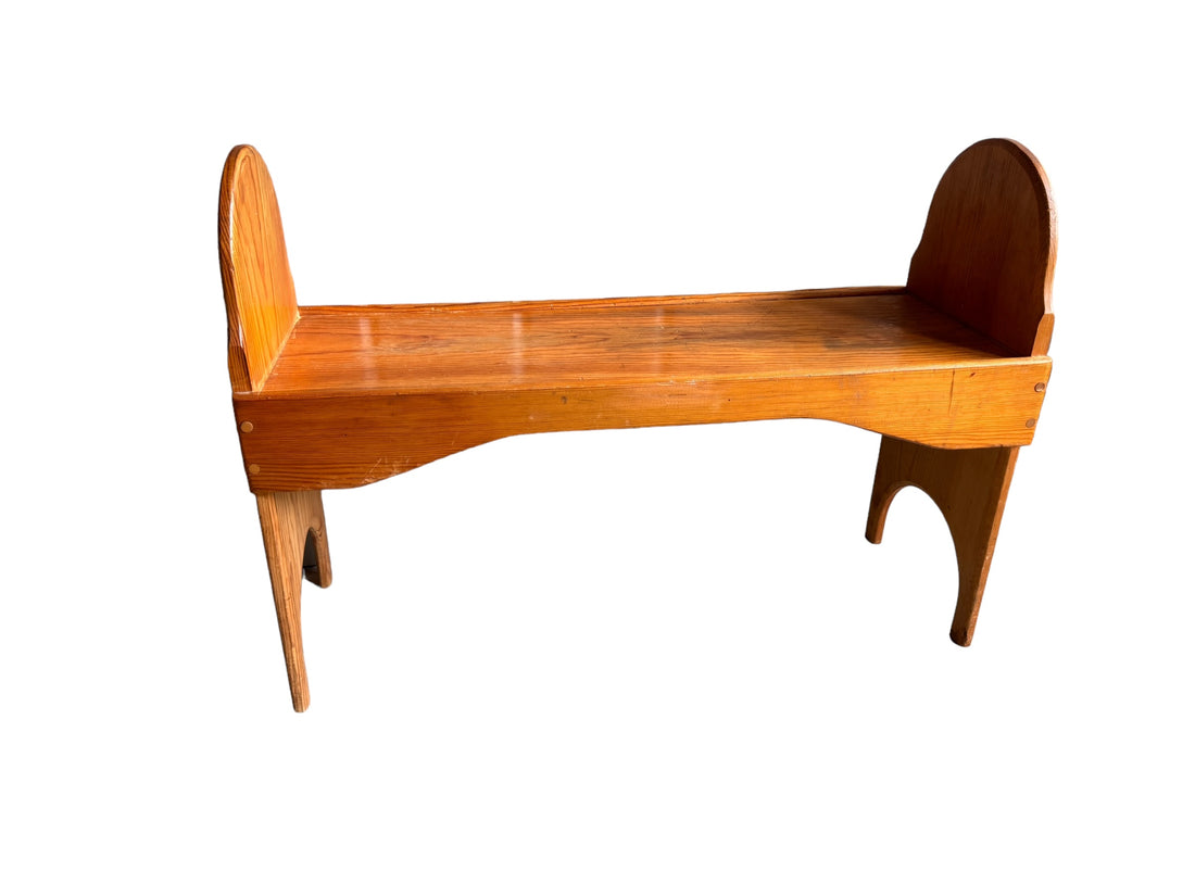 Vintage Wood Stool Bench