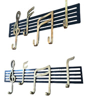 Music Note Wall Hooks Vintage Brass (Each Sold Separately)