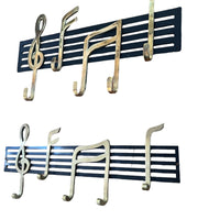 Music Note Wall Hooks Vintage Brass (Each Sold Separately)