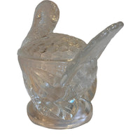 LE Smith Turkey Candy Dish Clear Glass