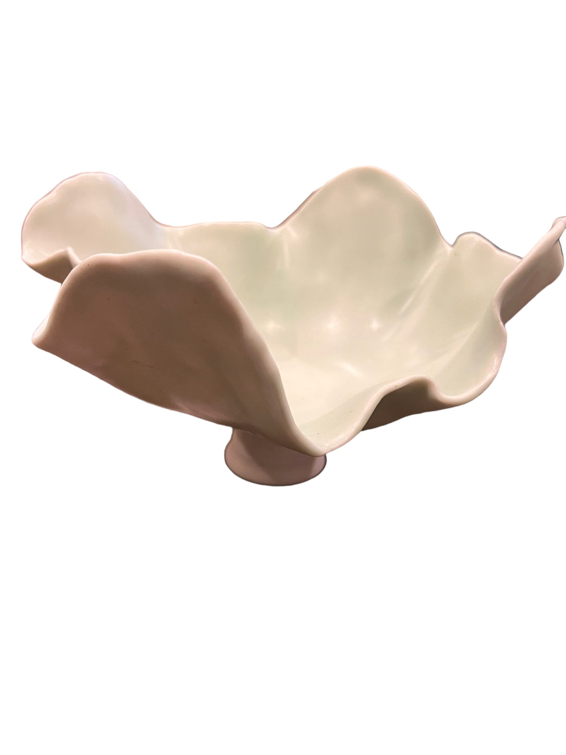 Pedestal Ceramic Dish Sea Foam Green