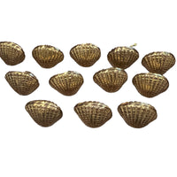 Brass Shell Table Place Holders Set of 12