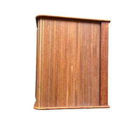 Midcentury Teak Tambour Wall Cabinet with Sliding Door - Made in Thailand